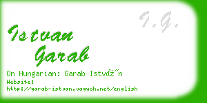 istvan garab business card